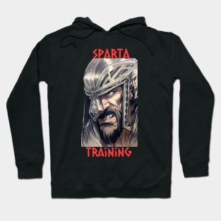 Gym print (Sparta Training) bodybuilding t-shirt. Hoodie